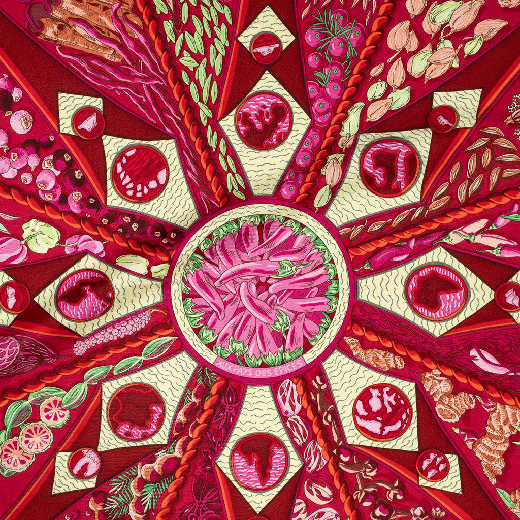 Scarf Scarf Red 100% Twill Silk