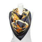 Scarf Scarf Navy 100% Twill Silk