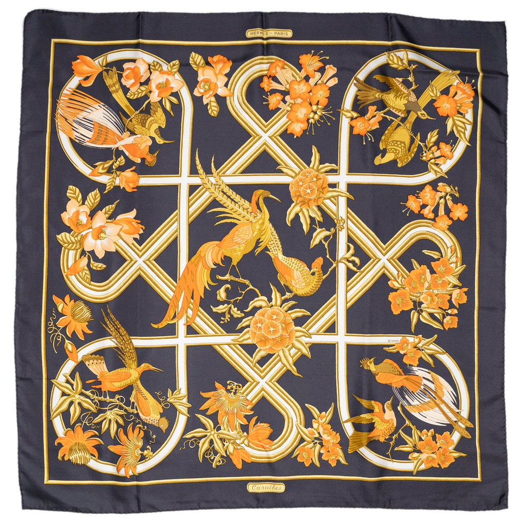 Scarf Scarf Navy 100% Twill Silk