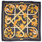 Scarf Scarf Navy 100% Twill Silk