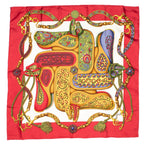 Scarf Scarf Red 100% Twill Silk