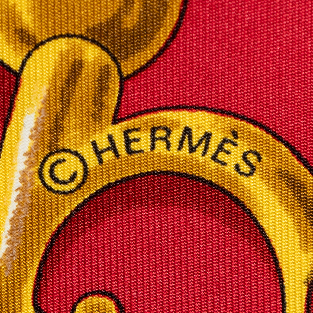 Scarf Scarf Red 100% Twill Silk
