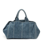 Shoulder Bag Large Canapa Tote Blue Denim Canapa Denim Canvas