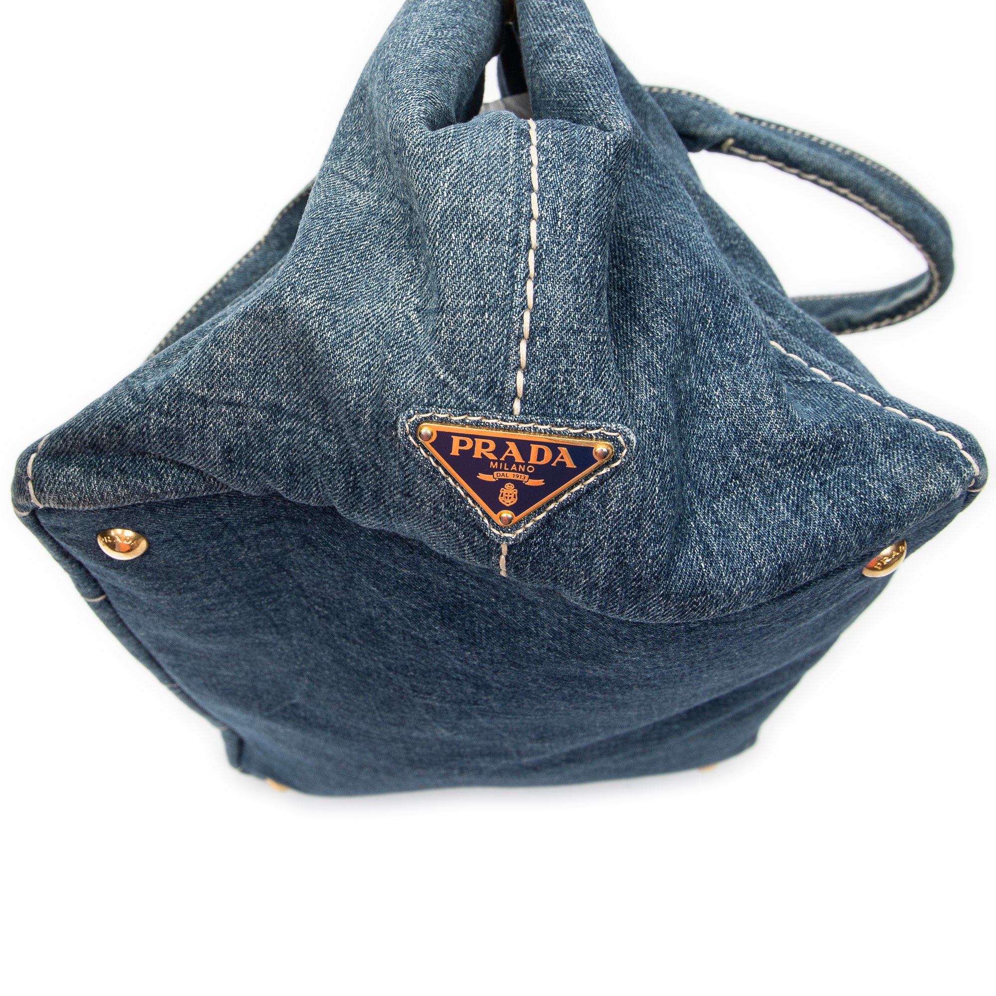 Shoulder Bag Large Canapa Tote Blue Denim Canapa Denim Canvas