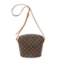 Sac bandoulière Drouot en toile Monogram marron