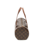 Handbag Papillon 30 Brown Monogram Canvas