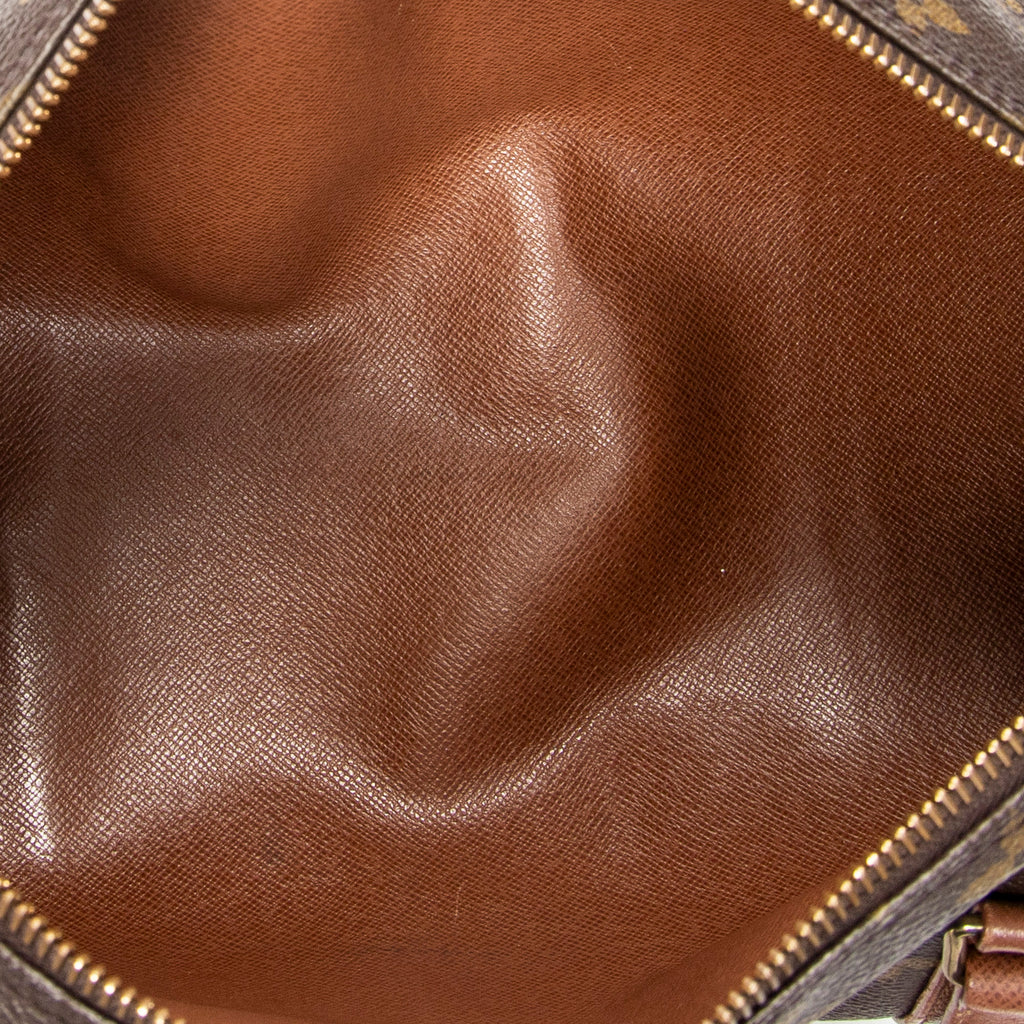 Handbag Papillon 30 Brown Monogram Canvas