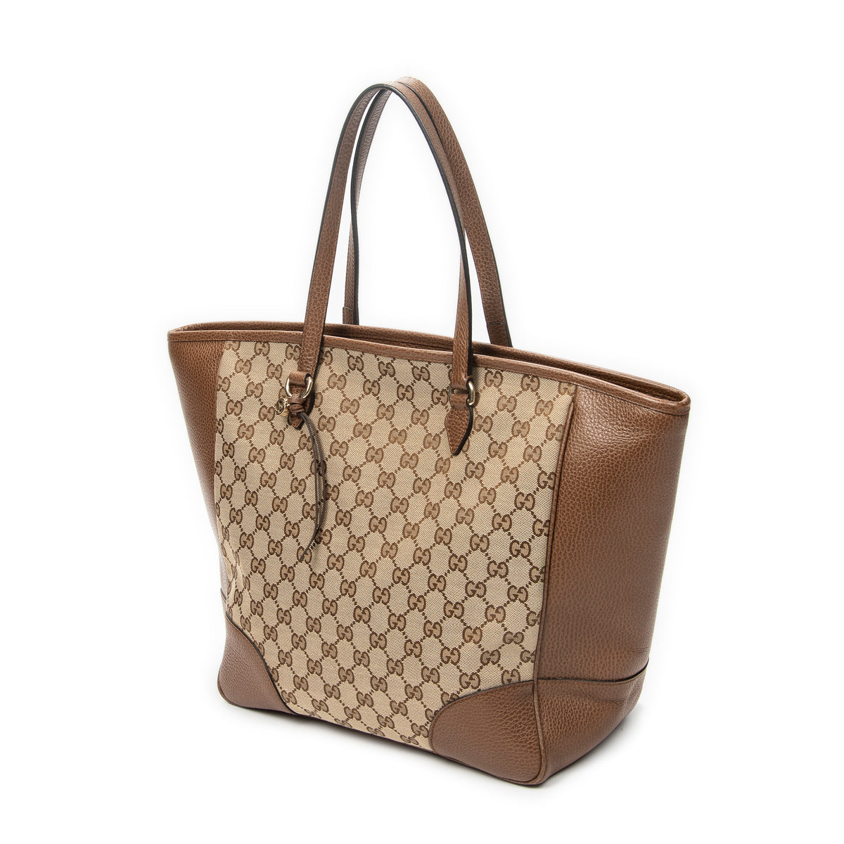 Shoulder Bag Medium Bree Zippered Tote Beige Monogrammed Canvas