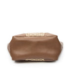 Shoulder Bag Medium Bree Zippered Tote Beige Monogrammed Canvas