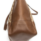 Shoulder Bag Medium Bree Zippered Tote Beige Monogrammed Canvas