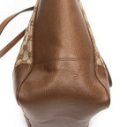 Shoulder Bag Medium Bree Zippered Tote Beige Monogrammed Canvas