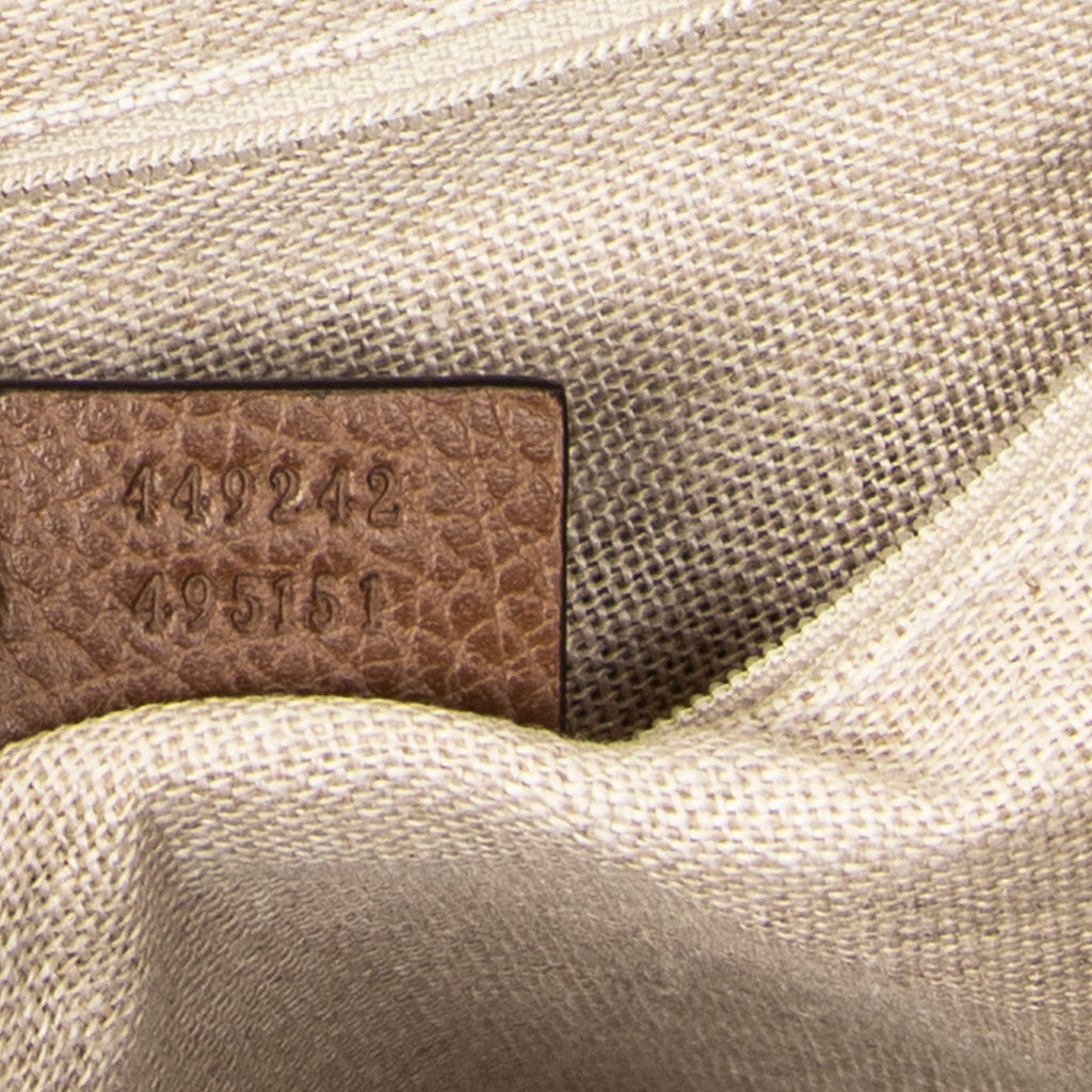 Shoulder Bag Medium Bree Zippered Tote Beige Monogrammed Canvas