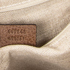 Shoulder Bag Medium Bree Zippered Tote Beige Monogrammed Canvas