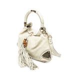 Shoulder Bag Medium Babouska Indy Top Handle Ivory Guccissima Leather