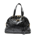 Shoulder Bag Large Muse Black Calfskin Leather