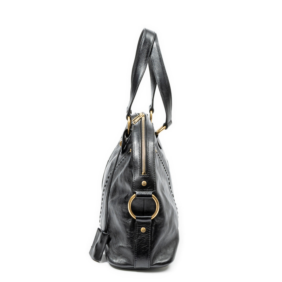 Shoulder Bag Large Muse Black Calfskin Leather