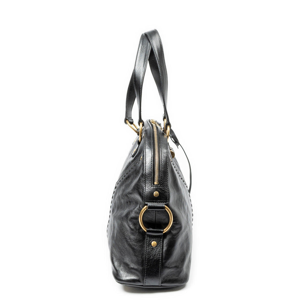 Shoulder Bag Large Muse Black Calfskin Leather