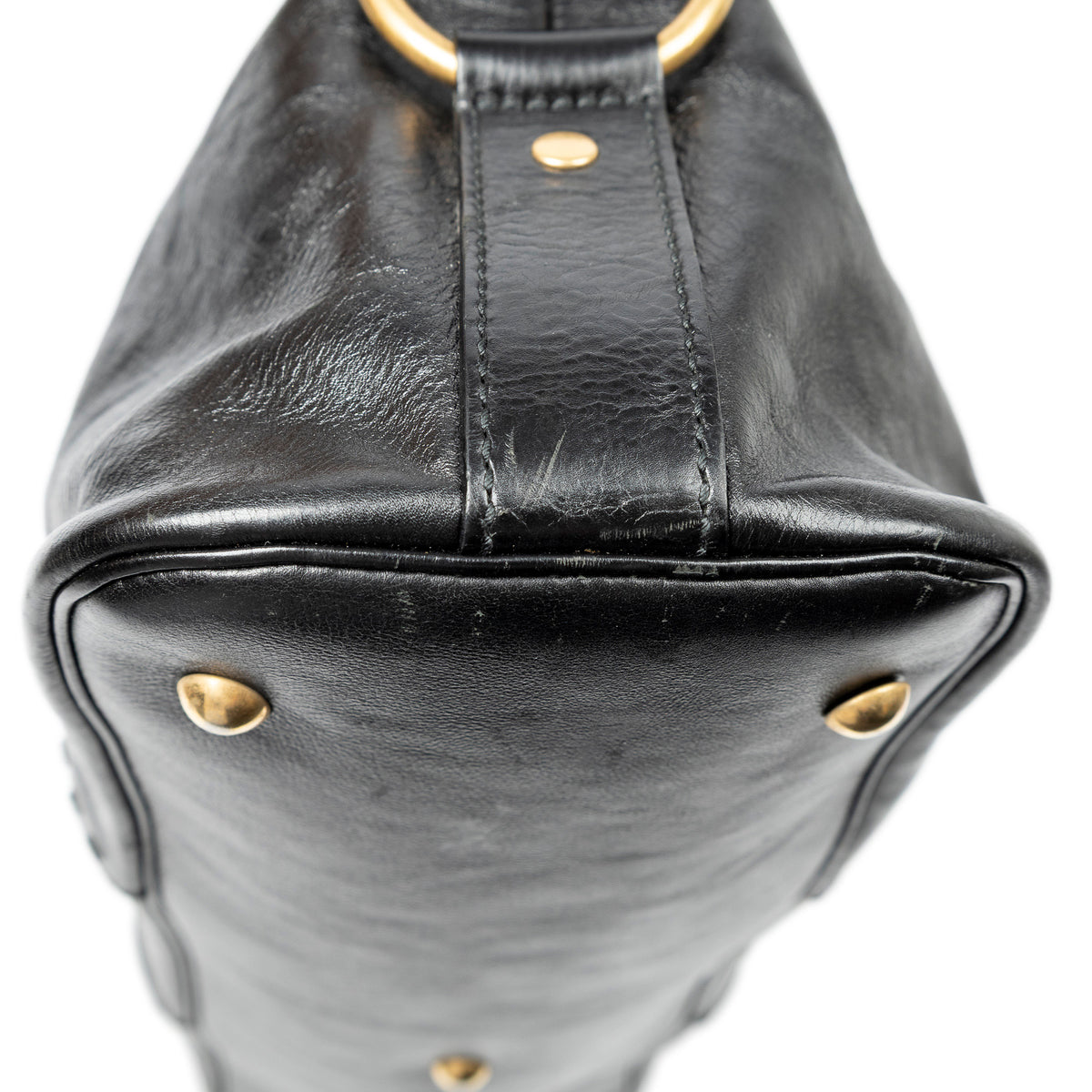 Shoulder Bag Large Muse Black Calfskin Leather