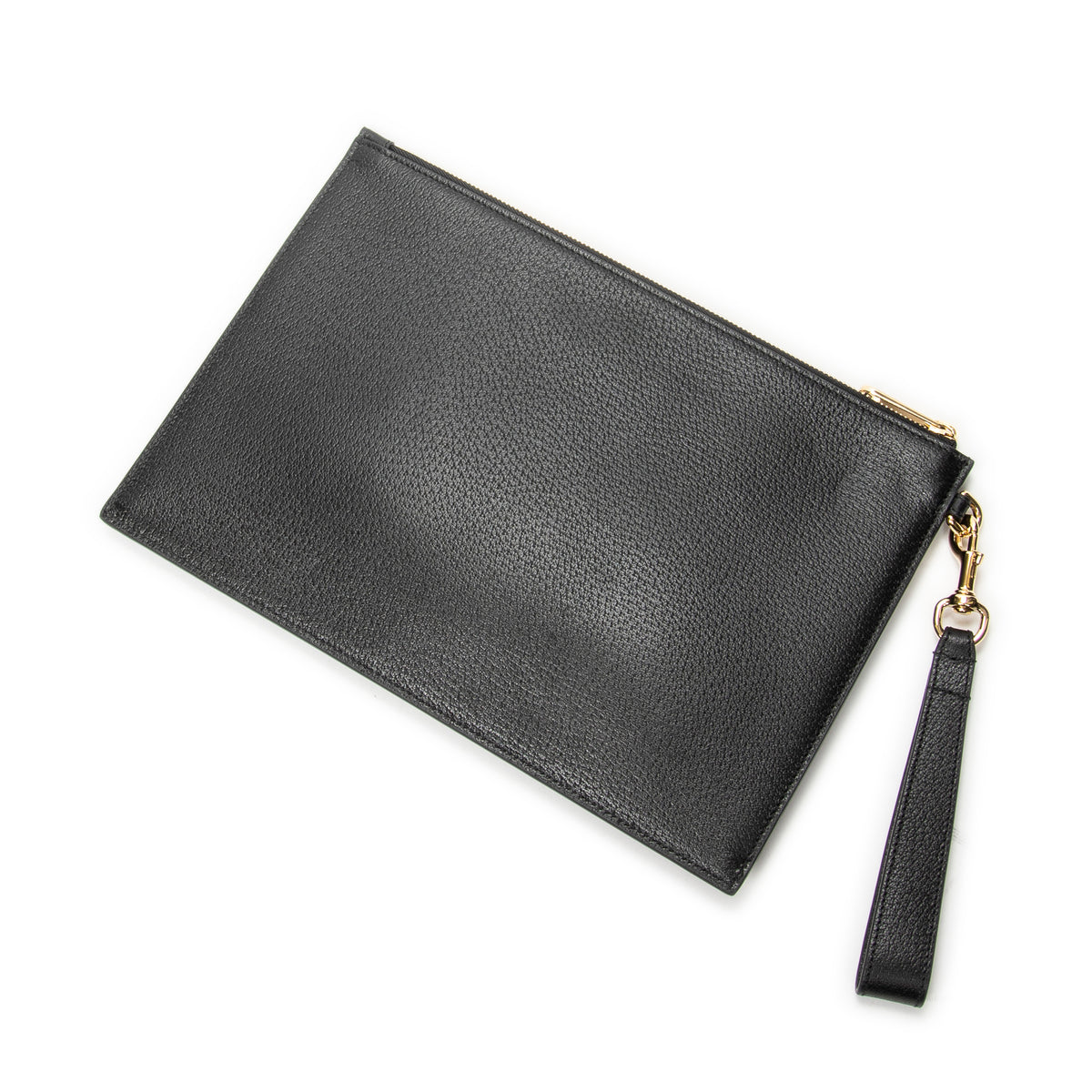 Clutch Horsebit Clutch Black Grained Calfskin Leather