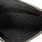 Clutch Horsebit Clutch Black Grained Calfskin Leather