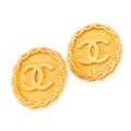 Earrings CC Round Clip On Earrings Gold Gold Plated