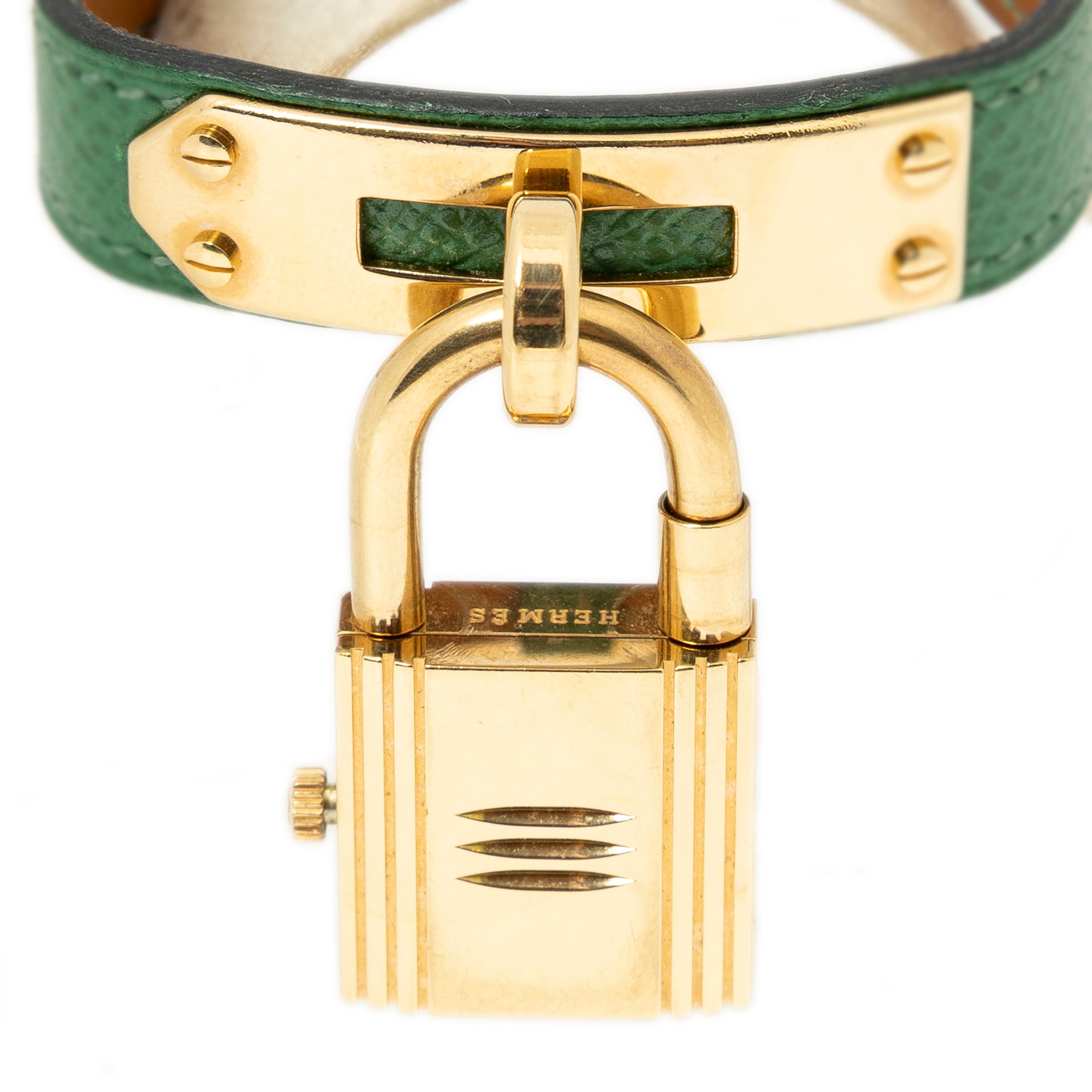 Watch Kelly Watch Green Courchevel Leather