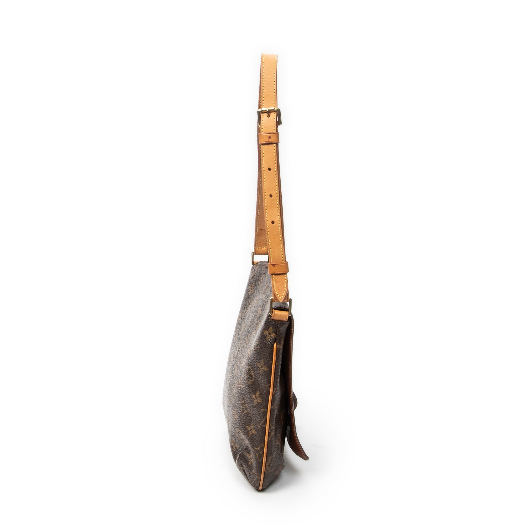Shoulder Bag Musette Salsa Brown Monogram Canvas