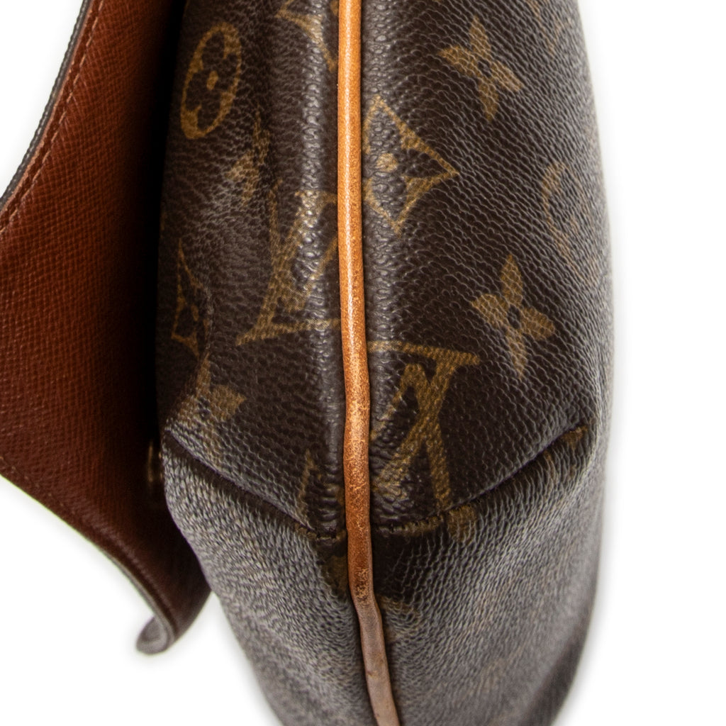 Shoulder Bag Musette Salsa Brown Monogram Canvas