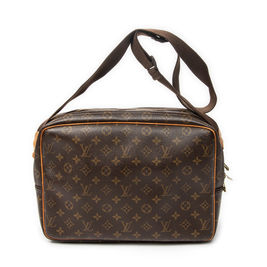 Sac Bandoulière Reporter GM Toile Monogram Marron