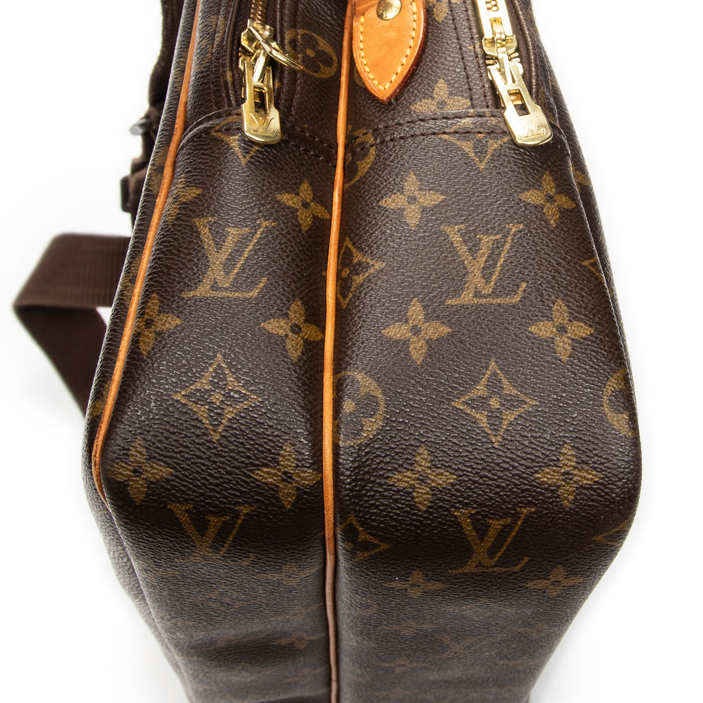 Sac Bandoulière Reporter GM Toile Monogram Marron