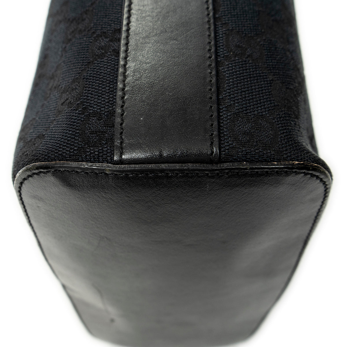 Shoulder Bag Zip Hobo Black Monogrammed Canvas