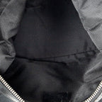 Shoulder Bag Zip Hobo Black Monogrammed Canvas
