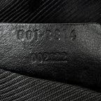 Shoulder Bag Zip Hobo Black Monogrammed Canvas