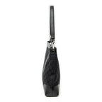 Shoulder Bag Shoulder Hobo Black Monogrammed Canvas
