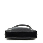 Shoulder Bag Shoulder Hobo Black Monogrammed Canvas