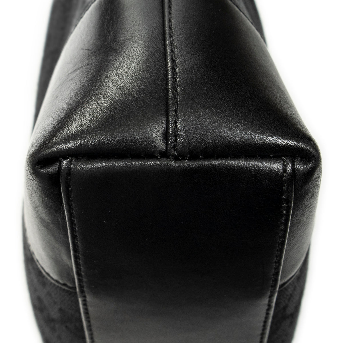 Shoulder Bag Shoulder Hobo Black Monogrammed Canvas