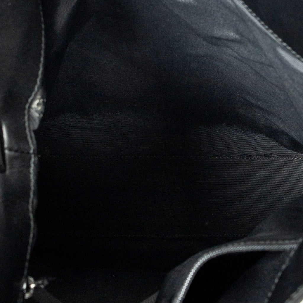 Shoulder Bag Shoulder Hobo Black Monogrammed Canvas