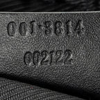 Bandolera Hobo con Cremallera Lona Negra Monogramada