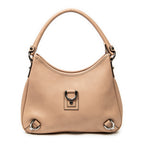 Shoulder Bag Small Abbey D-Ring Hobo Dusty Pink Calfskin Leather
