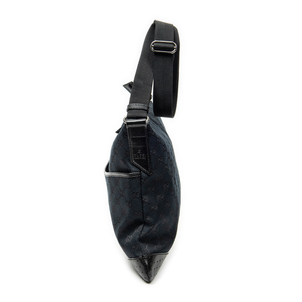 Shoulder Bag Medium Messenger Black Monogrammed Canvas