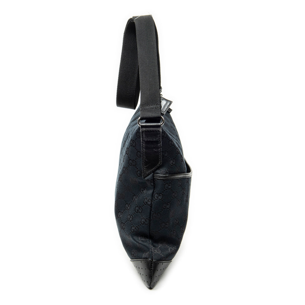 Shoulder Bag Medium Messenger Black Monogrammed Canvas