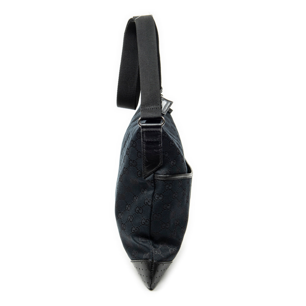 Shoulder Bag Medium Messenger Black Monogrammed Canvas