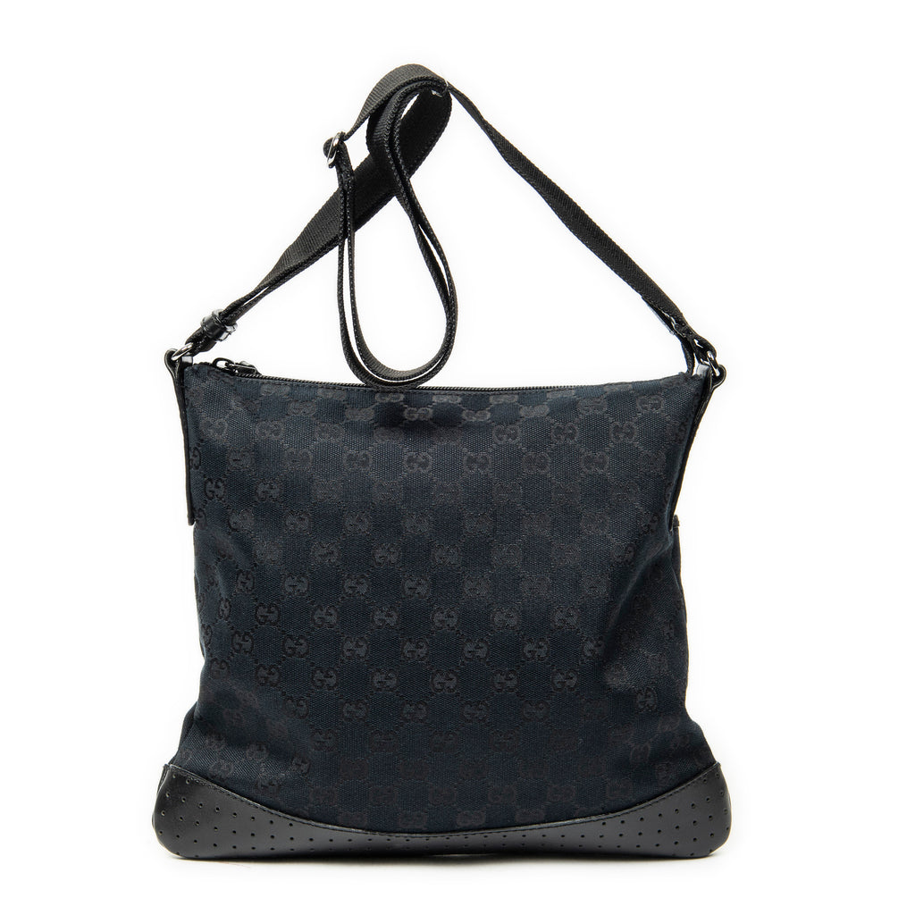 Shoulder Bag Medium Messenger Black Monogrammed Canvas