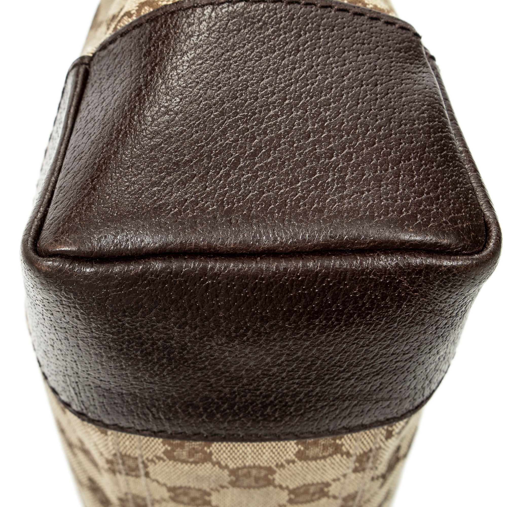 Shoulder Bag Zip Messenger Beige Monogrammed Canvas