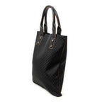 Shoulder Bag Vertical Shopper Tote Black Macadam Canvas