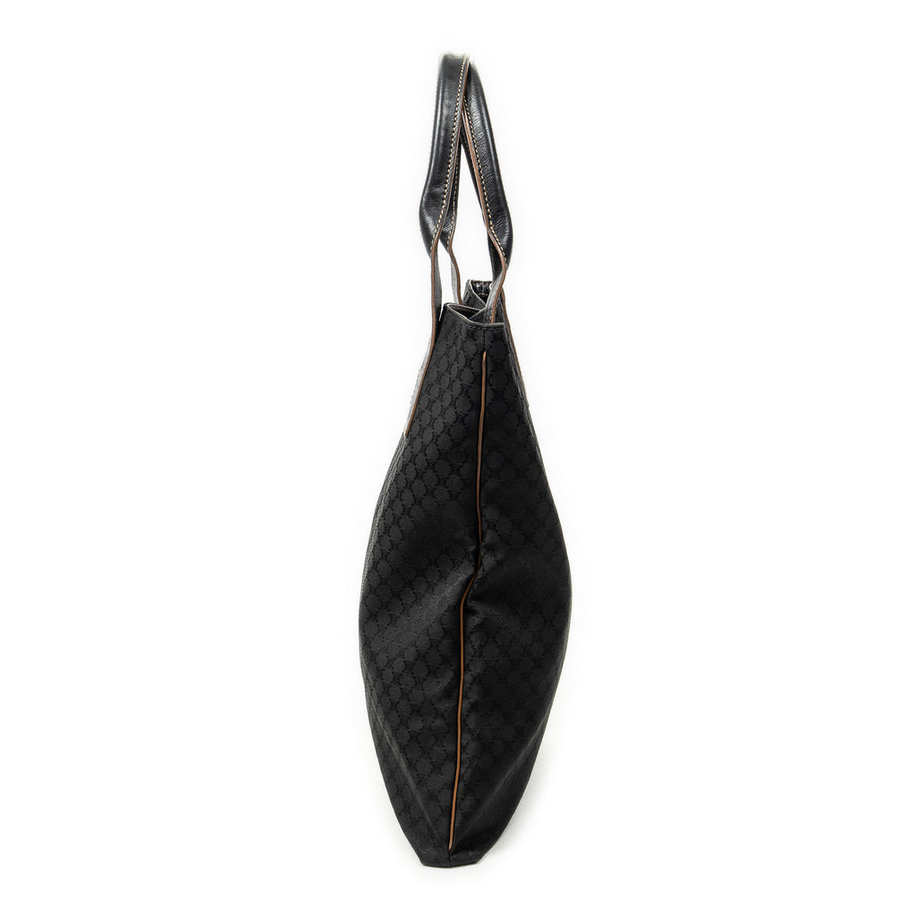 Shoulder Bag Vertical Shopper Tote Black Macadam Canvas