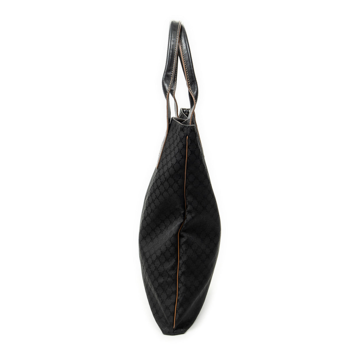 Shoulder Bag Vertical Shopper Tote Black Macadam Canvas