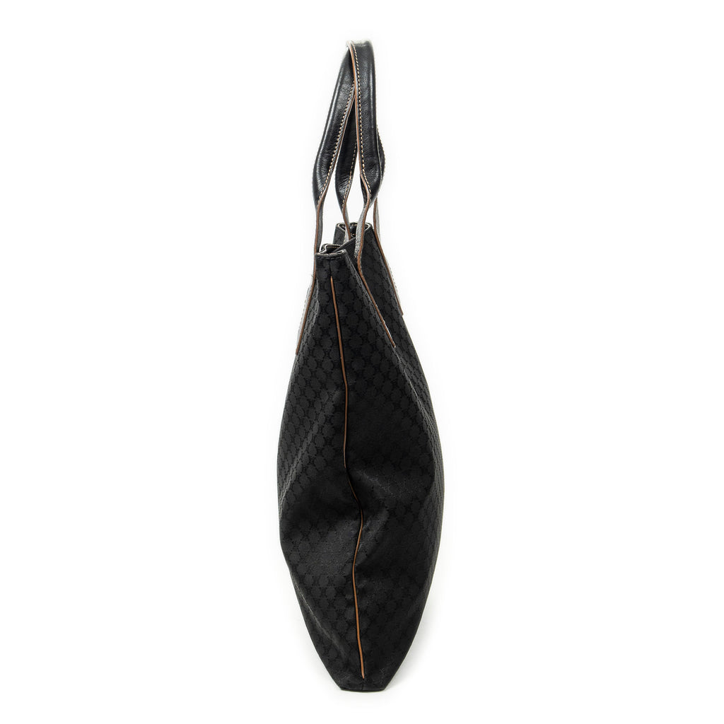 Shoulder Bag Vertical Shopper Tote Black Macadam Canvas