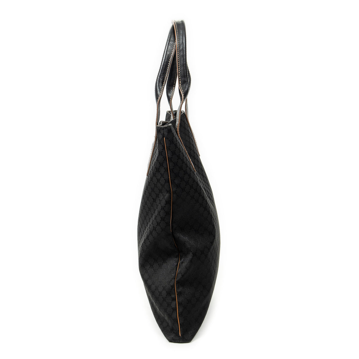 Shoulder Bag Vertical Shopper Tote Black Macadam Canvas