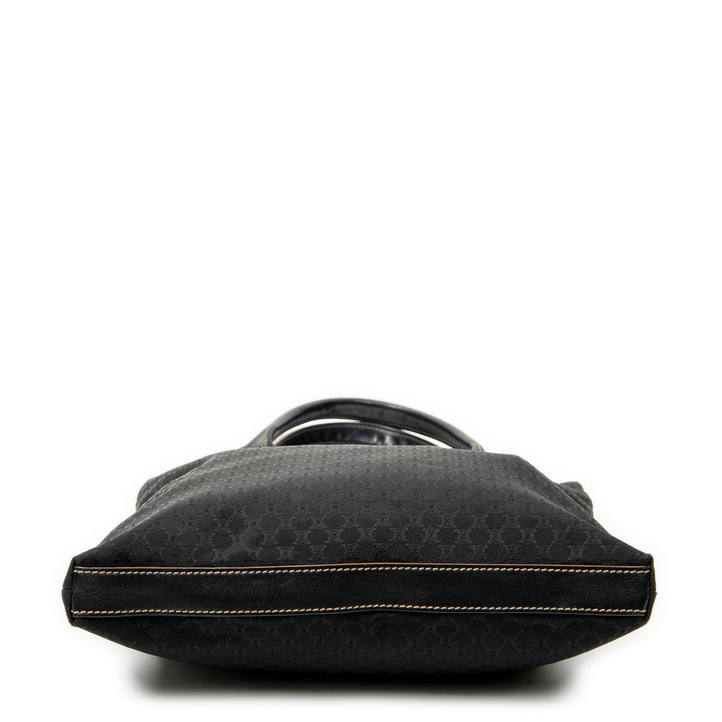 Shoulder Bag Vertical Shopper Tote Black Macadam Canvas